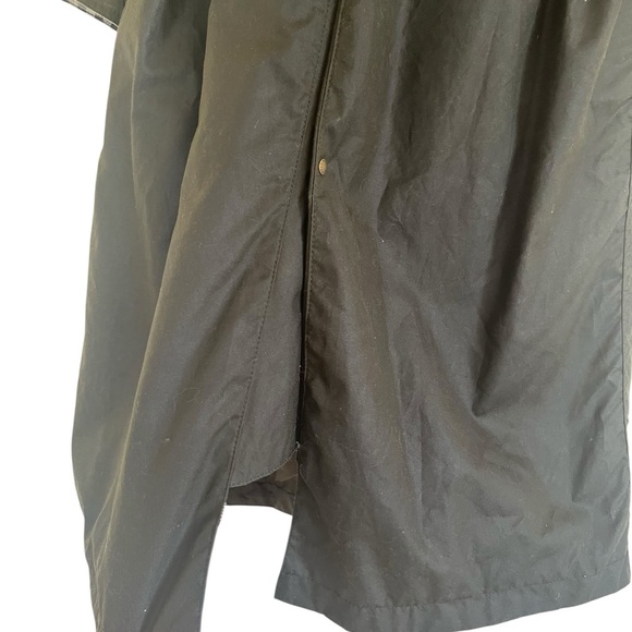 Barbour by Alexachung Trudie  Green Waxed Long Coat Jacket US 8 - Picture 13 of 16